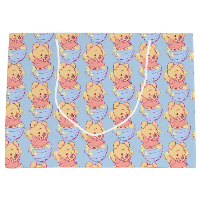 Sacola Para Presentes Grande Pooh Large Gift Bag (Frente)