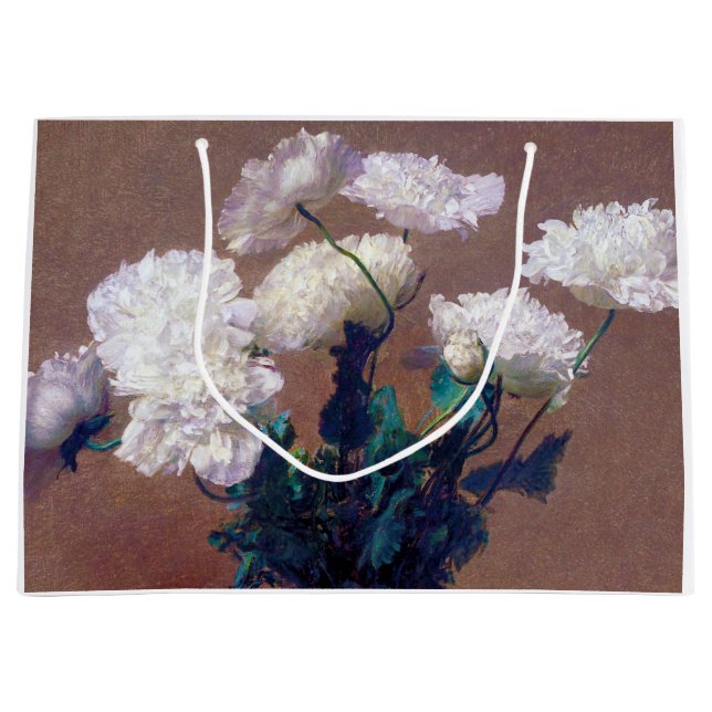 Sacola Para Presentes Grande Poppies, Henri Fantin-Latour (Frente)