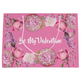 Sacola Para Presentes Grande Por Ela Ser Meu Namorados Rosa Rosa Rosa Rosa Rosa