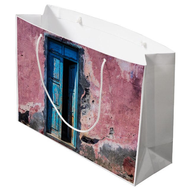 Sacola Para Presentes Grande Por favor, entre (Verso inclinado)