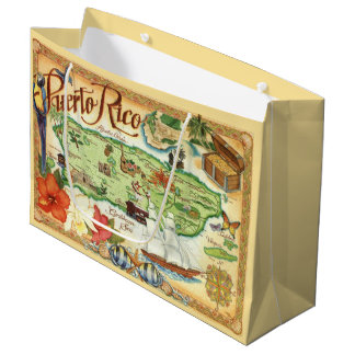 Sacola Para Presentes Grande Porto Rico Gift Bag