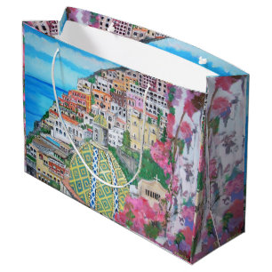 Sacola Para Presentes Grande Positano - saco feito sob encomenda do presente -
