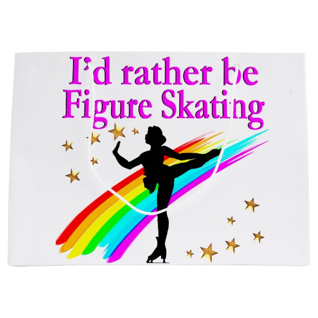 SACOLA PARA PRESENTES GRANDE PREFERENCIALMENTE BE FIGURE SKATING (Frente)