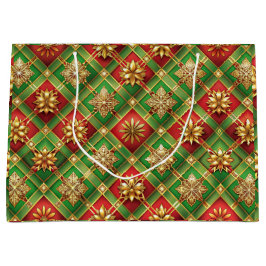 Sacola Para Presentes Grande Presente de Elegância Festiva