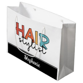 Sacola Para Presentes Grande Presente de Hairdresser de Lista de Cabelos Person