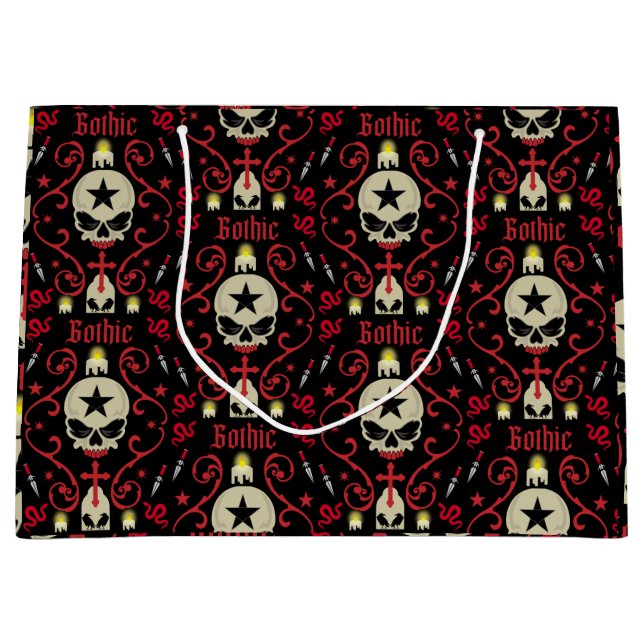 Sacola Para Presentes Grande Presentes E Acessórios Góticos (Frente)