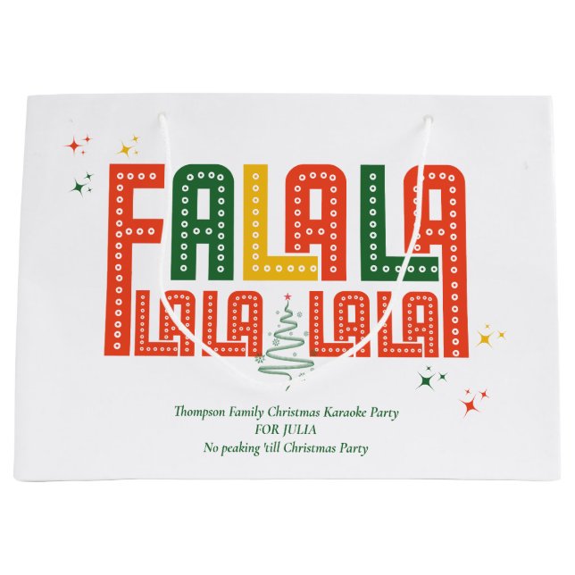 Sacola Para Presentes Grande Presentes para Troca de Presentes de Natal em Famí (Frente)