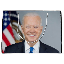 Sacola Para Presentes Grande Presidente Joe Biden Casa Branca Retrato Médio