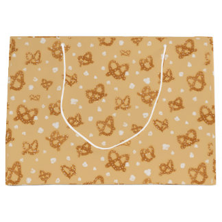 Sacola Para Presentes Grande Pretzels e Pipoca de Aniversário - Saco de Present
