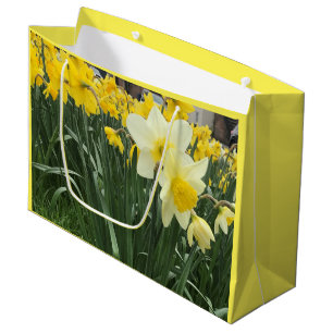Sacola Para Presentes Grande Primavera Daffodilo Grande