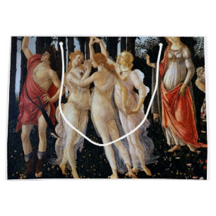 Sacola Para Presentes Grande Primavera (detalhe), Sandro Botticelli, 1482