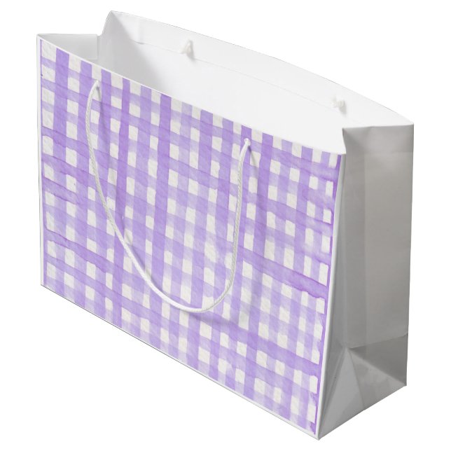 Sacola Para Presentes Grande Primavera Roxo-Eterno (Verso inclinado)