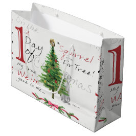 SACOLA PARA PRESENTES GRANDE PRIMEIRO DIA DO NATAL WEIMS