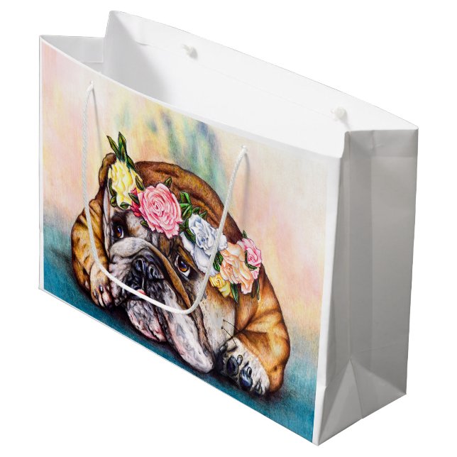 Sacola Para Presentes Grande Princesa amuando Presente Saco (Frente inclinada)