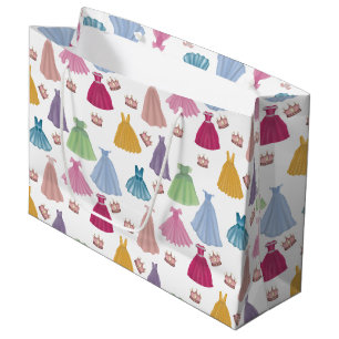 Sacola Para Presentes Grande Princesa Veste Fairytale Pequena Garota