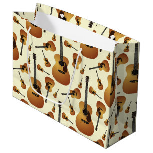 Sacola Para Presentes Grande Professor de Música Musical de Violão Acústico
