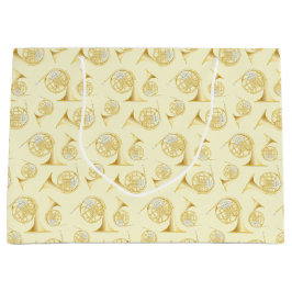 Sacola Para Presentes Grande Professora de Bandas Musical do Corno de França