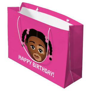 Sacola Para Presentes Grande #Proud2BNaturalMe Choose-My-Complexion Aniversário