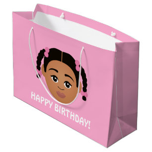 Sacola Para Presentes Grande #Proud2BNaturalMe Choose-My-Complexion Aniversário