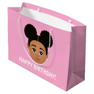 Sacola Para Presentes Grande #Proud2BNaturalMe Escolher - Meu aniversário de c