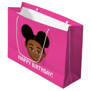 Sacola Para Presentes Grande #Proud2BNaturalMe Escolher - Meu aniversário de c