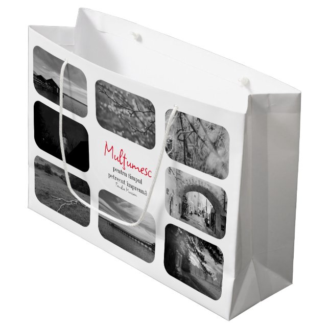 Sacola Para Presentes Grande Pungi pentru cadou de parastas (Frente inclinada)