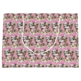 Sacola Para Presentes Grande Puppy Large Gift Bag