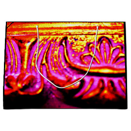 Sacola Para Presentes Grande Quadro Rosa