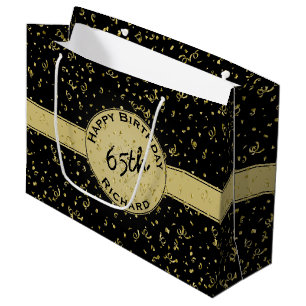 Sacola Para Presentes Grande Qualquer Aniversário de Idade - Tema do Partido N