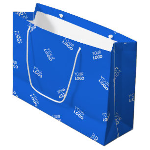 Sacola Para Presentes Grande Qualquer logotipo ou imagem carregada Padrão dis