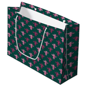 Sacola Para Presentes Grande Queen Bee Pattern
