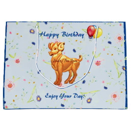 Sacola Para Presentes Grande Ram Birthday