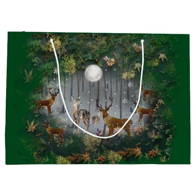 Sacola Para Presentes Grande Rebelde Adorável À Noite (Verso)