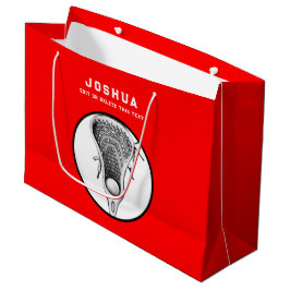 Sacola Para Presentes Grande Red Lacrosse Large Gift Bag