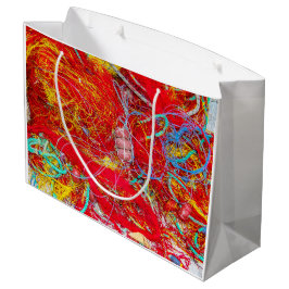 Sacola Para Presentes Grande Redes de pesca coloridas