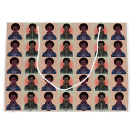 Sacola Para Presentes Grande Reis Afrofuturistas de Cor Silenciada