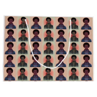 Sacola Para Presentes Grande Reis Afrofuturistas de Cor Silenciada