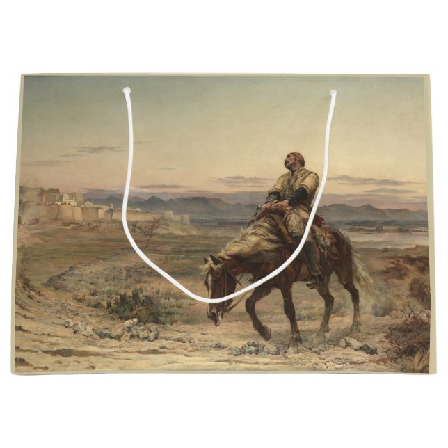 Sacola Para Presentes Grande Remanescentes de um Exército (por Elizabeth Thomps (Frente)