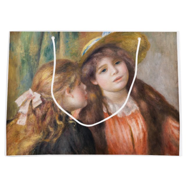 Sacola Para Presentes Grande Renoir - Retrato de Duas Meninas (Frente)