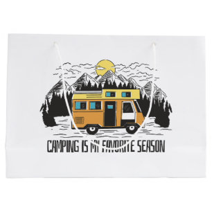 Sacola Para Presentes Grande Retiro de Campervan na Montanha