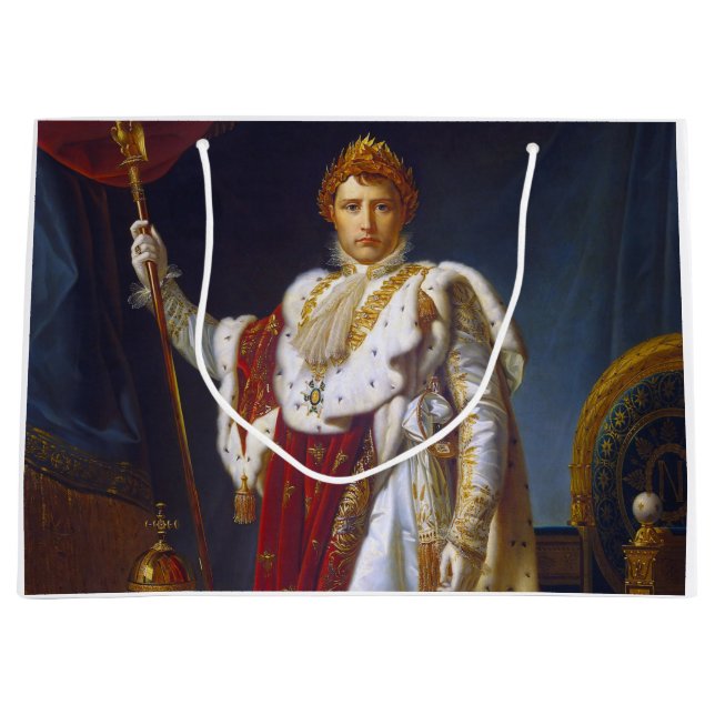 Sacola Para Presentes Grande Retrato de Napoleão Bonaparte, Francois Gérard (Frente)