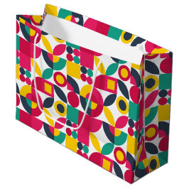 Sacola Para Presentes Grande Retro Bauhaus