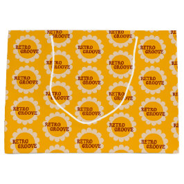 Sacola Para Presentes Grande Retro Groove Large Gift Bag