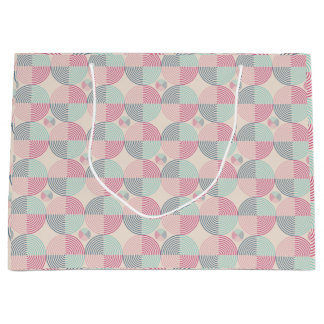 Sacola Para Presentes Grande Retro Spiral Vibes