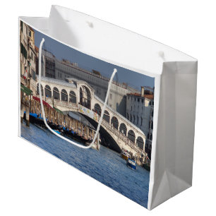 Sacola Para Presentes Grande Rialto Bridge Veneza Itália