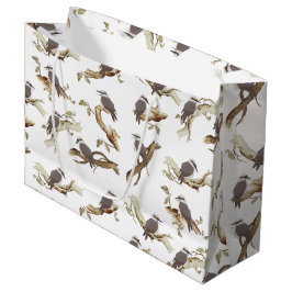 Sacola Para Presentes Grande Rindo Kookaburra - Pássaro Australiano Eucalyptus