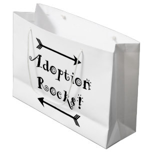 Sacola Para Presentes Grande Rochas da adopção!