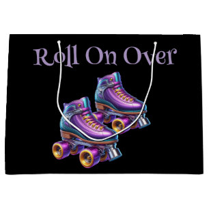 Sacola Para Presentes Grande Rolar sobre Festa de aniversário Rollerskate