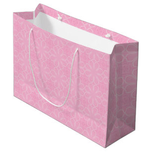 Sacola Para Presentes Grande Rosa