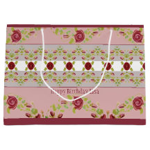 Rosa Com Borgonha Floral